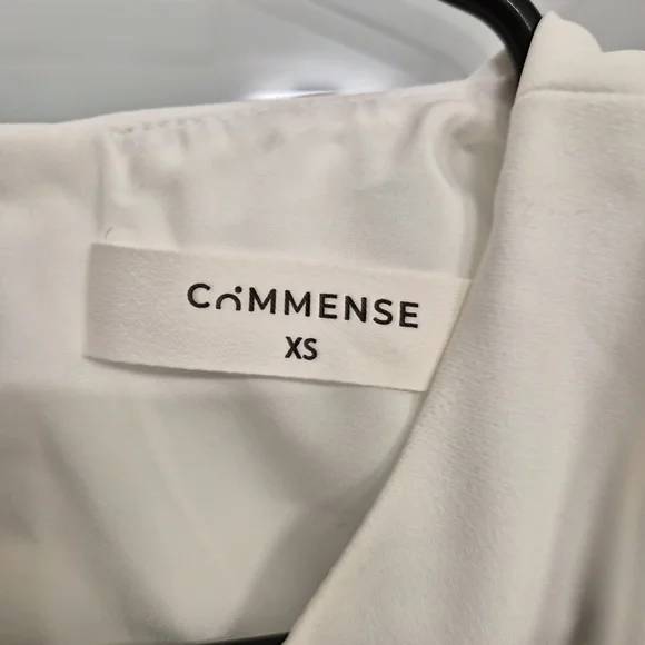 Commense White Pleated Mini Dress - Picture 2 of 2